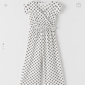 Zara poka dot jumpsuit girls